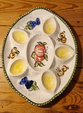 Keramik Eier Teller Platte