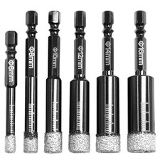 6Stk Dry Diamantbohrer
