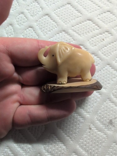 Elefant figur handgeschnitzt - figur,