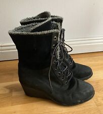 Timberland Amston Roll Top Wedge Boots Damen Stiefel Schuhe Winterstiefel, Gr.38