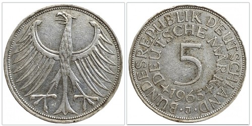 Brd deutsche mark 1965 - 5,