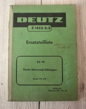 Original Ersatzteilliste Deutz-Universal-Schlepper F4L 514