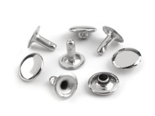 100 Nieten silber Nieten hohl