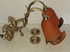 2 alte Lampen, Wandlampen, Jugendstil um 1910, ehemals Gaslampen