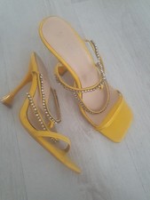 Pumps gelb Gr. 39 Mit Glitzer