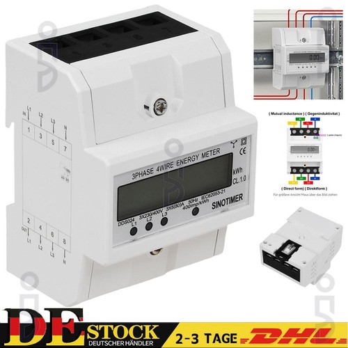 Lcd drehstromzähler - lcd,