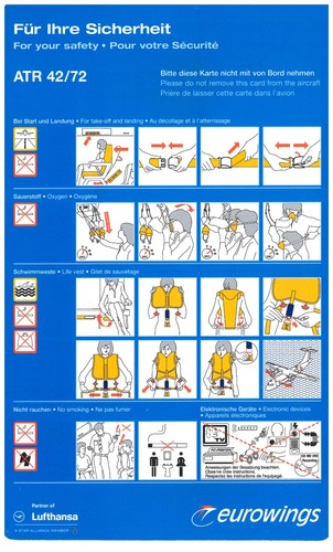 Safety card eurowings atr - safety, /