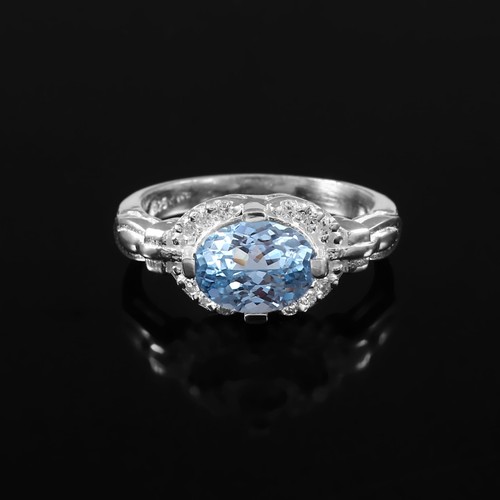 Aaa aquamarin ring - aaa,