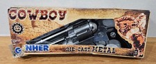 Cowboy Revolver 12 Schuss Metall Pistole Kinder Waffe Spiel Knarre Deko Western