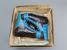 DDR Germina Eishockey Complets Größe 42 schwarz / blau Schuhe VEB Sportgeräte