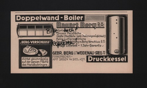 Weidenau sieg werbung 1931 - werbung,
