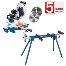 Scheppach Kapp und Gehrungssäge HM140L Zugsäge Säge 2.Sägeblatt Set mit UMF1550