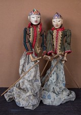 2 Wayang Golek Stab Puppen aus