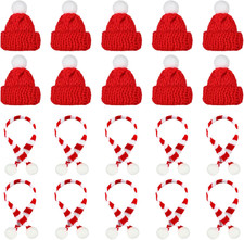 20 Mini Weihnachtsmütze