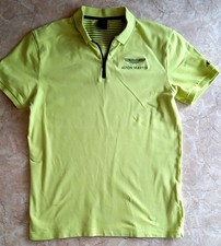 ASTON MARTIN HACKETT - Gr. M  - Polohemd - gelb - Stretch - Zustand: SEHR GUT