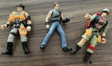 3 Action Figuren Jurassic Park/Crocodile Dundee Dino Quest Kenner  Hasbro 90er