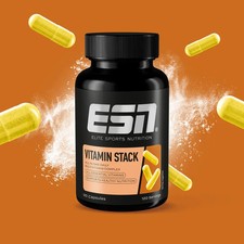 ESN VITAMIN STACK MULTIVITAMIN VITAMIN-POWER OPTIMAL FÜR SPORTLER 120 KAPSELN