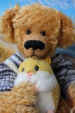 Künstlerteddy, 33 cm etwas Besonderes für den Sammler m. Freund ohne Zertifikat