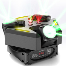 200W 4in1 RGBW LED Strahl Laser Moving Head 19CH/29CH Disco DMX Lichteffekt Show