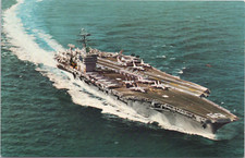 AK / Postkarte : Flugzeugträger USS Nimitz CVN-68 / US Navy
