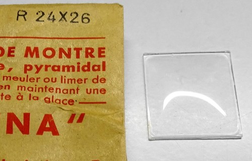 Rechteck uhrglas 26 mm - uhrglas, 24