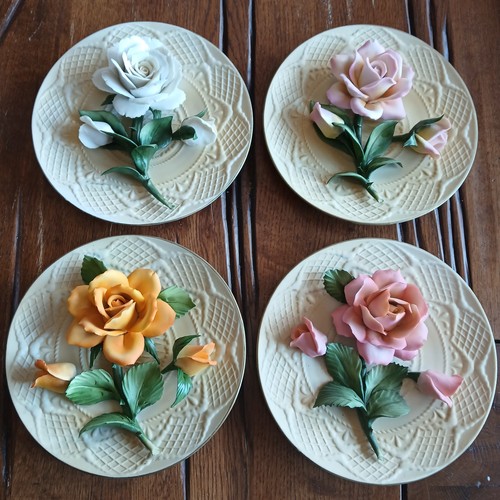 Porzellan teller rose - porzellan,