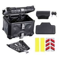 Motorradkoffer Top Case Universal Rollerkoffer Motorrad 55L Topbox Aluminium