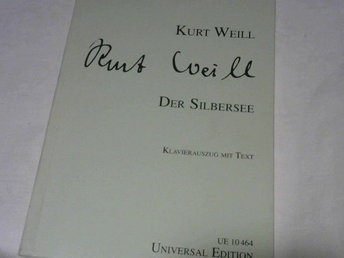 Der silbersee klavierauszug - der,
