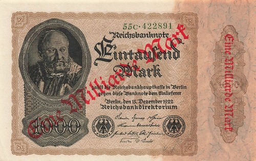 Reichsbanknote milliarde - 1,