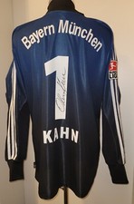 ORIGINALES SIGNIERTES TRIKOT VON "TITAN" OLIVER KAHN FC BAYERN MÜNCHEN