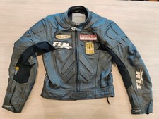 Zweiteilige Motorrad-Lederkombi von FLM – Größe 48 (Jacke & Hose & Handschuhe)