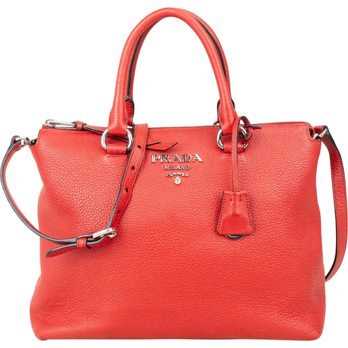 Prada red vitello daino - prada,