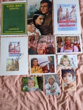 Unikat. Orginales Autogramm. 11 St. Winnetou. Karl May. Apanatschi. Uschi Glas 