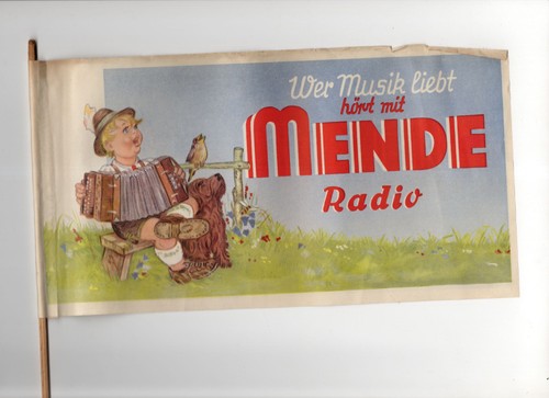 Alter mende radio fahne aus - mende,
