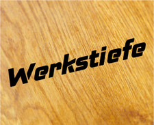 WERKSTIEFE Aufkleber Sticker