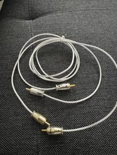 G&BL High End Component Silberkabel mit vergoldeten Cinch RCA  1 m HiFi