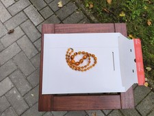 Bernstein Kette Oliven 