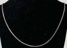 925/- Sterlingsilber Kette, venezianer, 55 cm lang, 1 mm breit.
