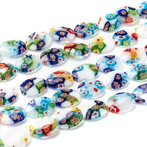 Strang millefiori glasperlen - millefiori,
