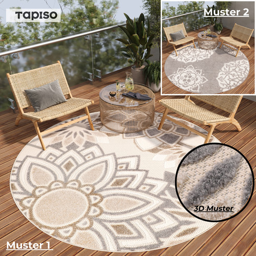 Teppich rund indoor - indoor, outdoor