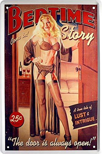 Blechschilder bedtime pin - bedtime, up