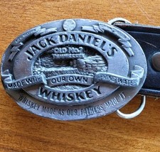 JACK DANIELS ECHT LEDER GÜRTEL MIT SELTENER SCHNALLE