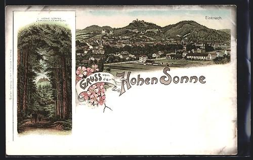 Lithographie eisenach partie - eisenach,,