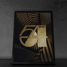 Studio 54 Poster, Disco, Club, Kult, Keilrahmen, Canvas, Leinwandbild + Sticker