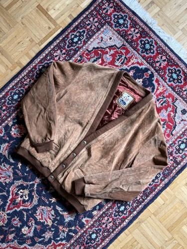 Vintage leder jacke wildleder - vintage,