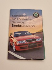 Streichholzheftchen, Skoda Octavia RS, Skoda Auto, Automarke, Emblem