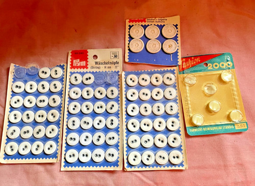 Wäscheknöpfe weiß vintage - wäscheknöpfe,