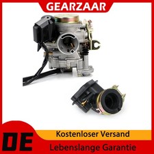 Vergaser mit E-Choke und Ansaugstutzen komplett für REX RS 450 RS 460 GY6 50cc