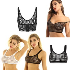 Damen Fishnet Bustier Tank Top