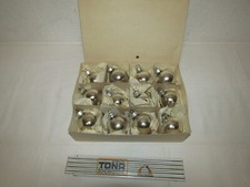 12 alte Baumkugeln Silber 5 cm